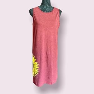 Anthropologie Bayside Sleeves Tee Dress with Sunflower Graphic